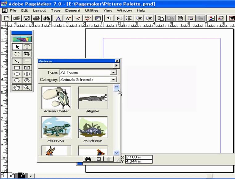 pagemaker tutorial center